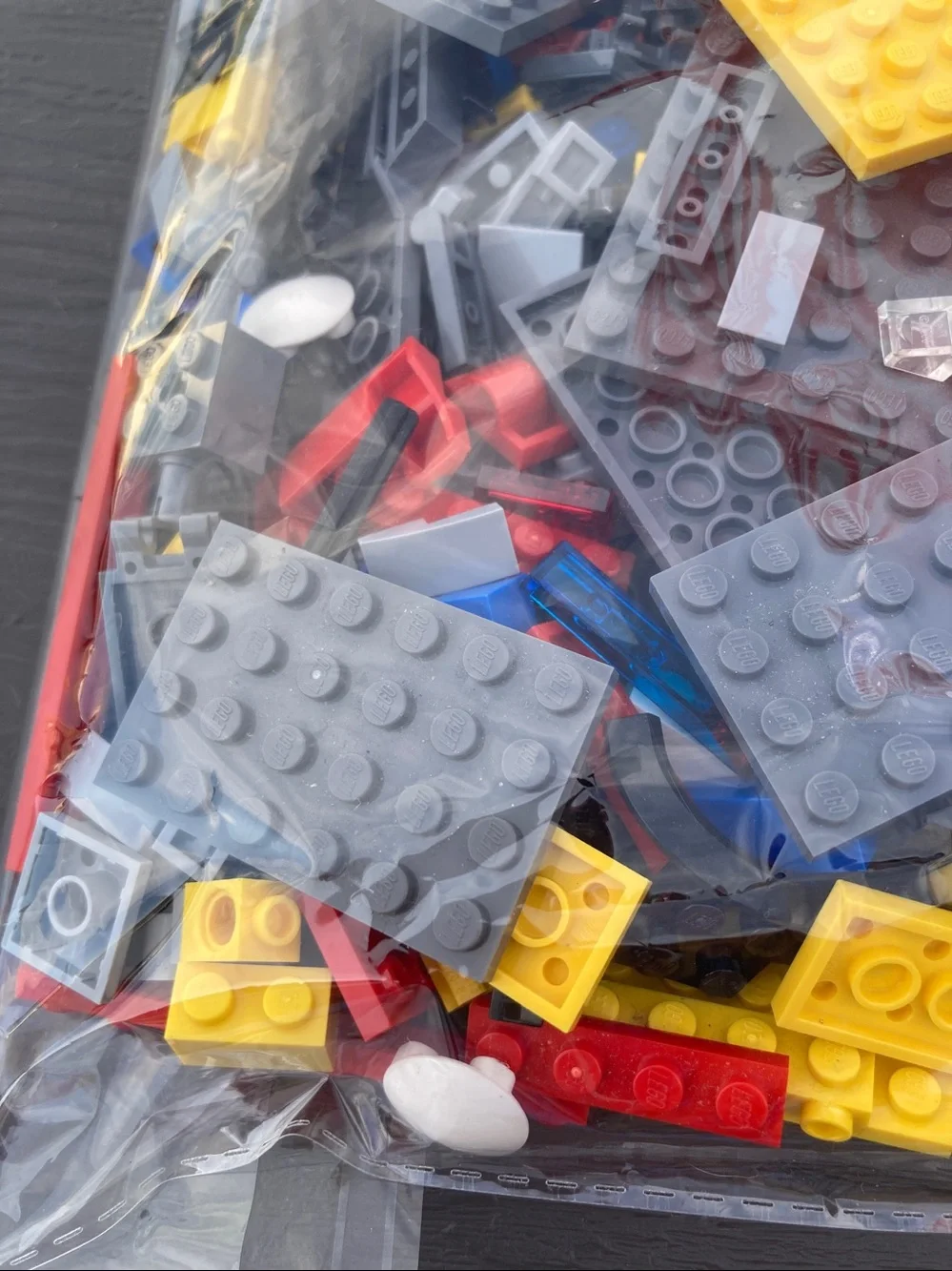 Lego pieces Various colors sizes quart size bag